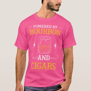 Camiseta Movido Por Bourbon E Cigarros Bourbon Cigar Bebida