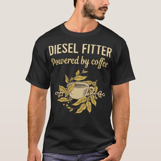 Camiseta Movido Por Café - Compressor Diesel (Frente)