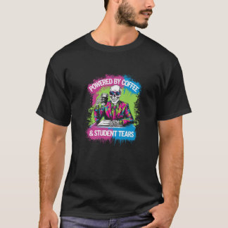 Camiseta Movido Por Estudantes De Café Lágrimas De Esquelet
