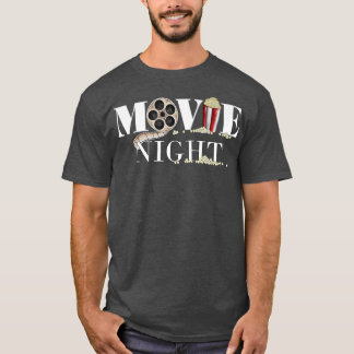 Camiseta Movie Night Film Roll Popcorn For Film Fans Film C