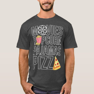 Camiseta Movies Popcorn Pajamas Pizza 10232315