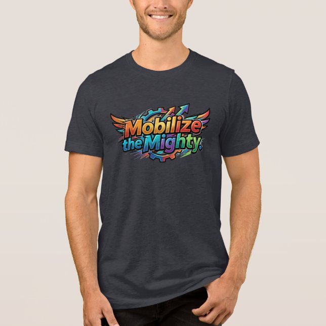 Camiseta Movilize os Poderosos – Força e União Ousadas (Frente)