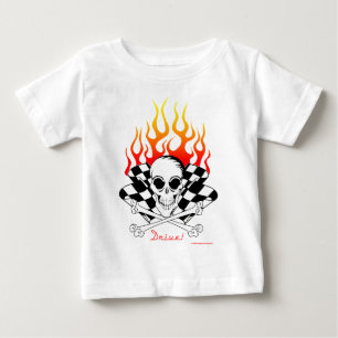 Camiseta Movimentação! Crânio, ossos cruzados, competind