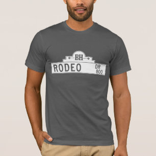 Camiseta Movimentação do rodeio, Los Angeles, sinal de ru
