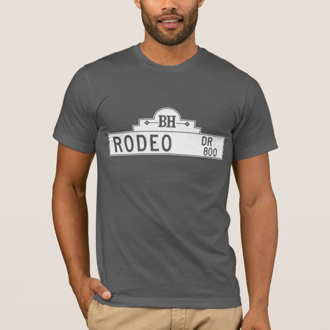Camiseta Movimentação do rodeio, Los Angeles, sinal de rua (Frente)