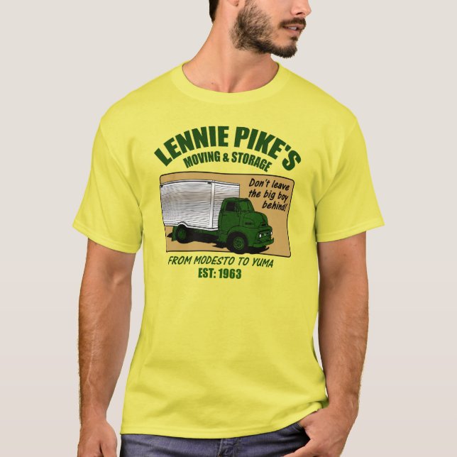 Camiseta Movimentação e armazenamento de Lenny Pike (Frente)