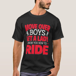 Camiseta Movimente-Se Sobre Meninos Mulher Bmx Moça Mostra-
