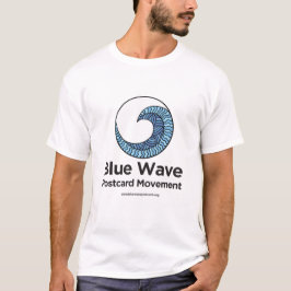 Camiseta Movimento Cartão-postal Wave Azul