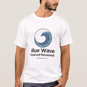 Camiseta Movimento Cartão-postal Wave Azul