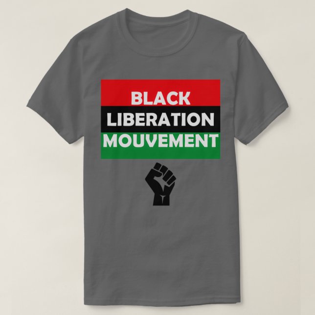 Camiseta Movimento de Libertação Negra (Frente do Design)