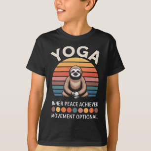 Camiseta Movimento de Paz Interior Alcançada Ioga Opcional