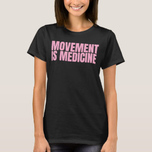 Camiseta Movimento é Medicina Esportes Pesos Gym Malhação A