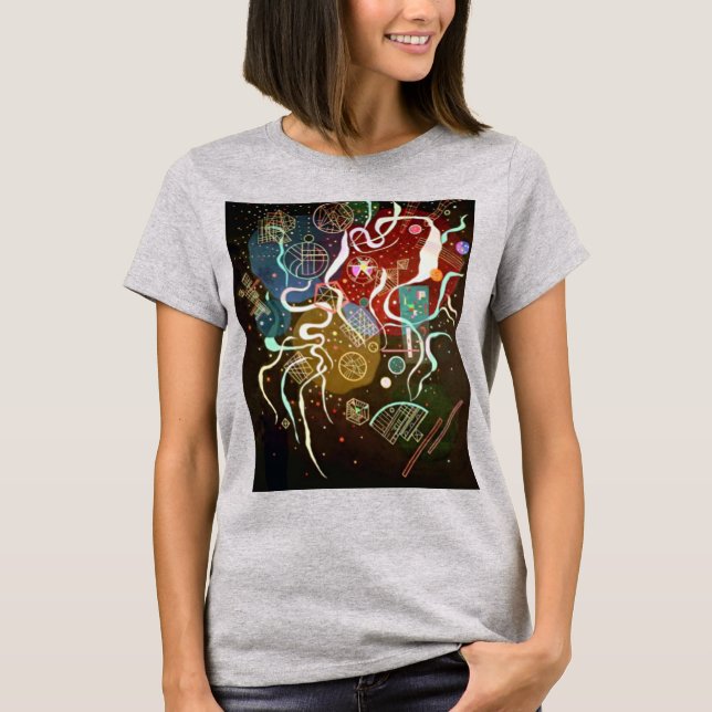 Camiseta Movimento Kandinsky I - Pintura Abstrato (Frente)