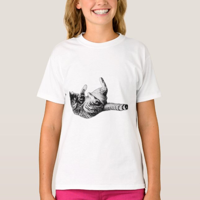 Camiseta Movimento monocromático com detalhe distribuído (Frente)