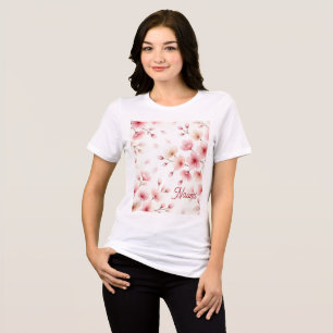 Camiseta Movimento Sakura Padrão Sem Costura   Personalizad