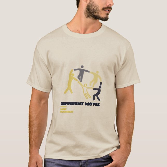Camiseta Movimentos Diferentes Mesmo Ritmo Cardíaco (Frente)