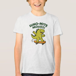 Camiseta Movimentos Dino-Mite Dinossauro de Skate Legal