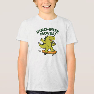 Camiseta Movimentos Dino-Mite Dinossauro de Skate Legal