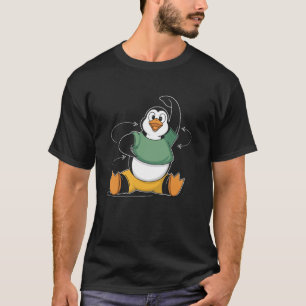 Camiseta Movimentos Divertidos de Alongamento de Pinguim Gi