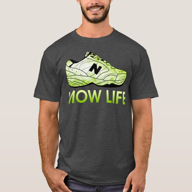 Camiseta Mow Life Grass Cutando A Vida Do Pai (Frente)