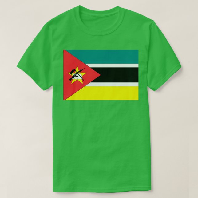 Camiseta Mozambique Flag (Frente do Design)