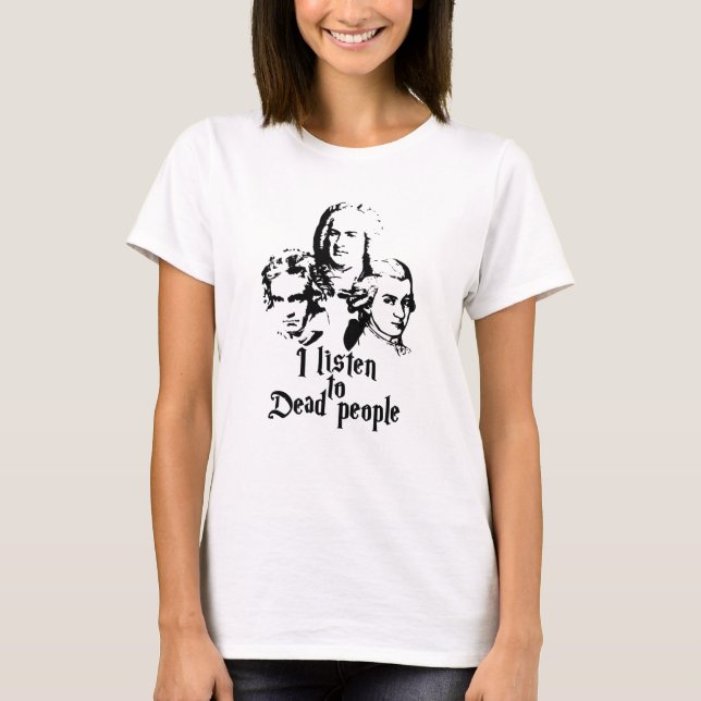 Camiseta Mozart Bach Beethoven (Frente)