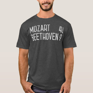 Camiseta Mozart Beethoven Symphony Scoreboard - Música engr