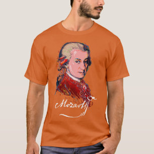 Camiseta Mozart Colorful Portrait MusicClassicalPiano