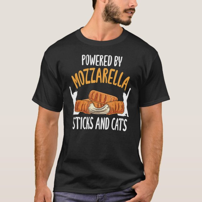 Camiseta Mozzarella Com Pentes E Gatos (Frente)