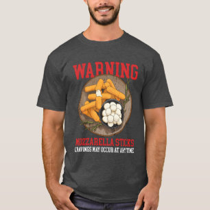 Camiseta Mozzarella Sticks Cravings Cheese Sticks Vintage