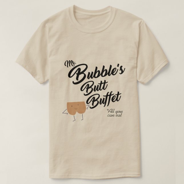 CAMISETA MR BUFET DE BUMBUM DA BOLHA (Frente do Design)