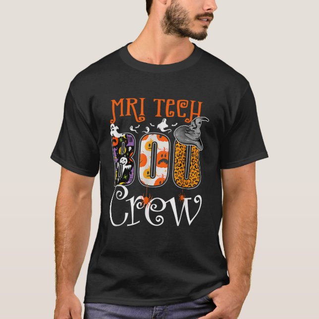 Camiseta MRI Tech Boo Crew Halloween Party Spooky M (Frente)