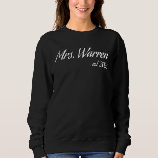 Camiseta Mrs WARREN 2023 new bride bridal shower wedding