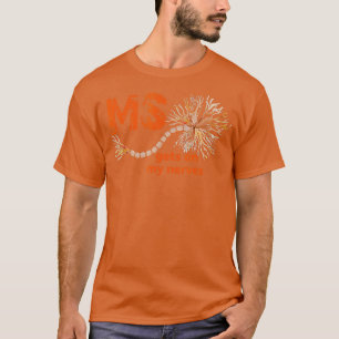 Camiseta MS Coloca-Me Nos Nervos Esclerose Múltipla Sensibi