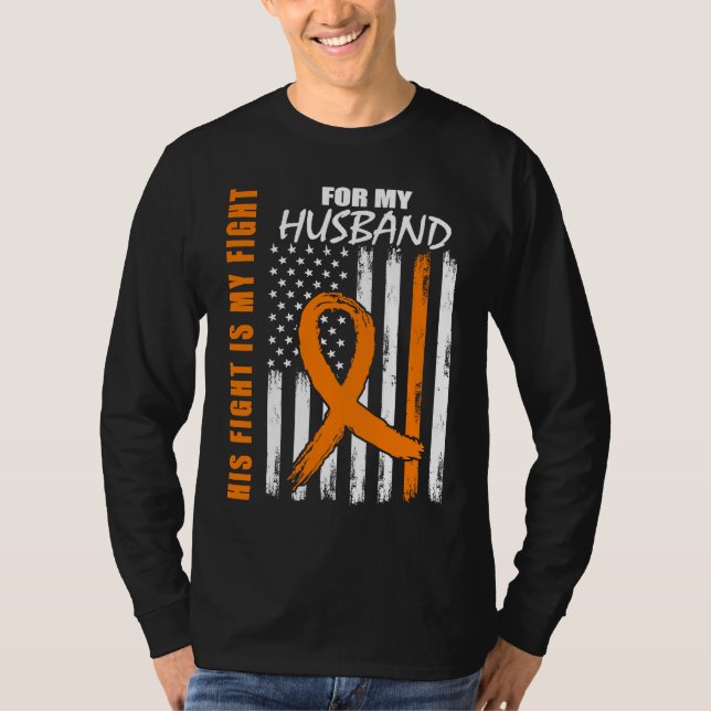 Camiseta MS Family Fight Husband Multiple Sclerosis America (Frente)