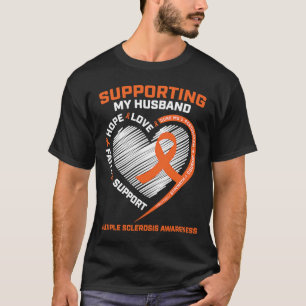 Camiseta MS Husband Múltipla Esclerose Esposa MS Consciênci