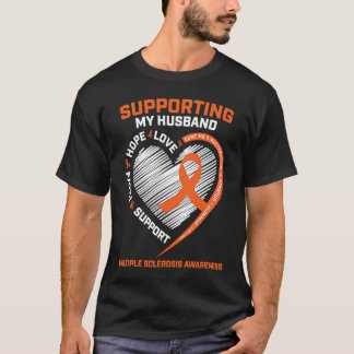 Camiseta MS  Husband Multiple Sclerosis  Wife MS Awareness
