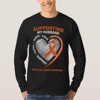 Camiseta MS  Husband Multiple Sclerosis  Wife MS Awareness