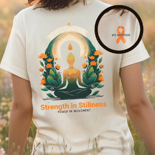 Camiseta MS warrier, amante de ioga, suporte para esclerose