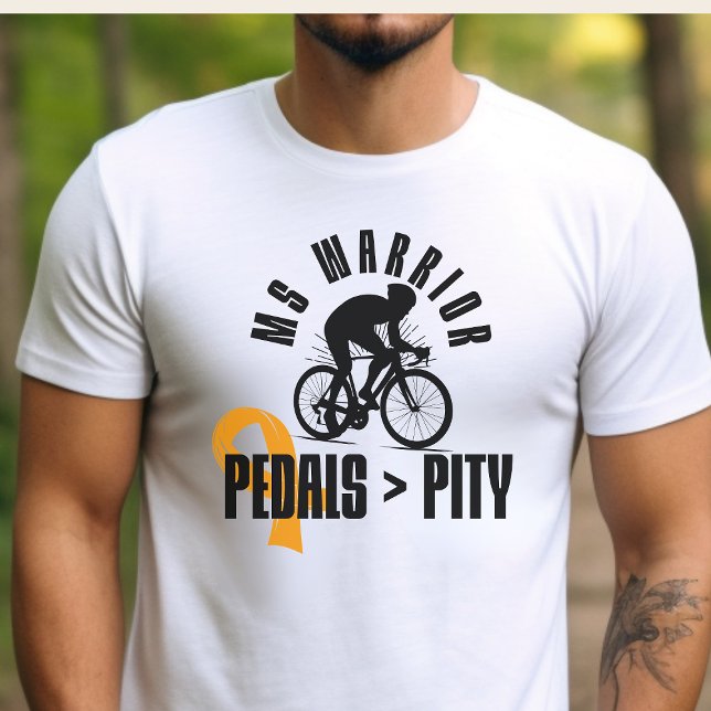 Camiseta MS warrior, mountain biker, presente de colher (Criador carregado)