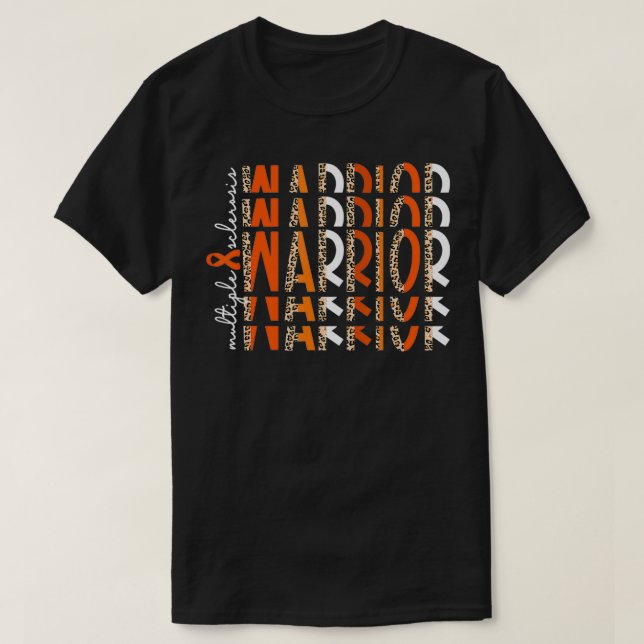 Camiseta MS Warrior Multiple Sclerose Sensibilizar Rib Lara (Frente do Design)