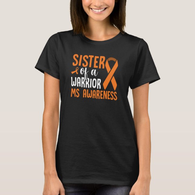Camiseta MS Warrior Multiple Sclerosis Awareness Brother Of (Frente)