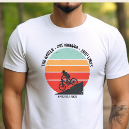 Camiseta MS warrior, presente de amante de bicicleta com es