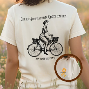 Camiseta MS warrior, presente de amante de bicicleta com es