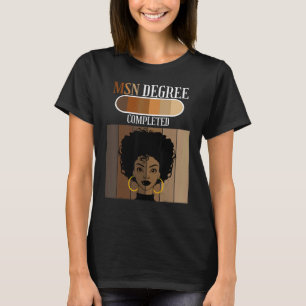 Camiseta MSN Nurse Graus Alumni Formando Negro Afro