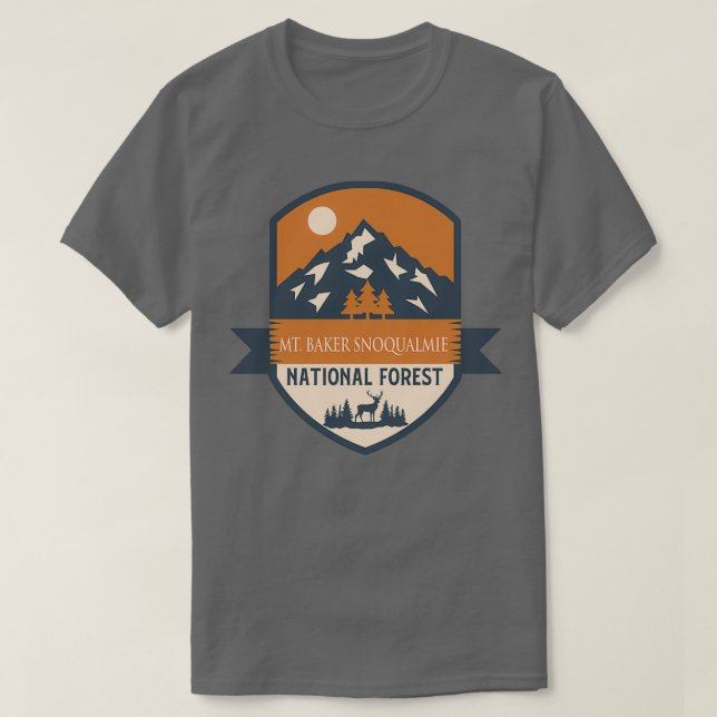 Camiseta Mt Baker Snoqualmie 2 (Frente do Design)