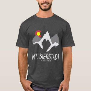 Camiseta Mt Bierstadt Hiking Colorado Mountain Men Mulheres