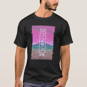 Camiseta Mt Fuji Japan Glitt Japonês Vaporwave Aestético