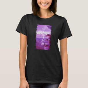 Camiseta Mt Fuji Vaporwave Aestético Japonês Kanji Otaku J