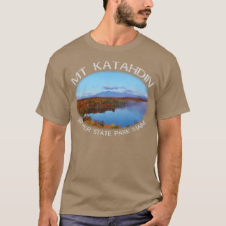 Camiseta Mt Katahdin Autumn Maine Scenic Beauty